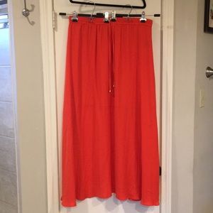 Worthington - Long Orange Maxi Skirt - Size XL